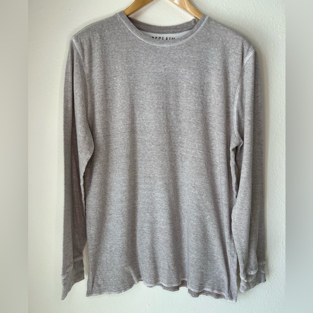 Reclaim Beige Long Sleeve Shirt size XL